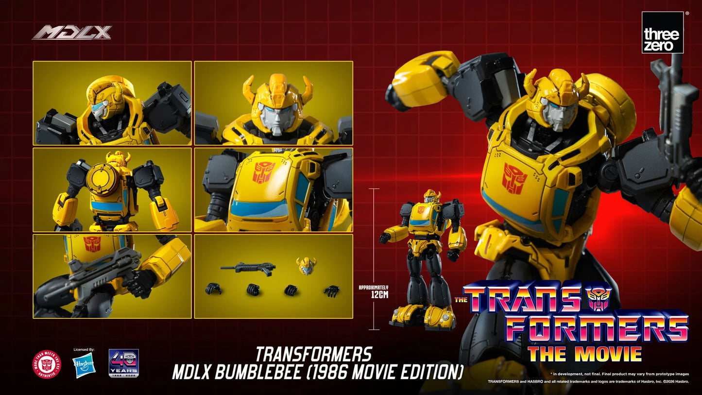 ThreeZero The Transformers: The Movie 40th Anniversary MDLX Bumblebee (1986 Movie Edition) Action Figure PREORDER
