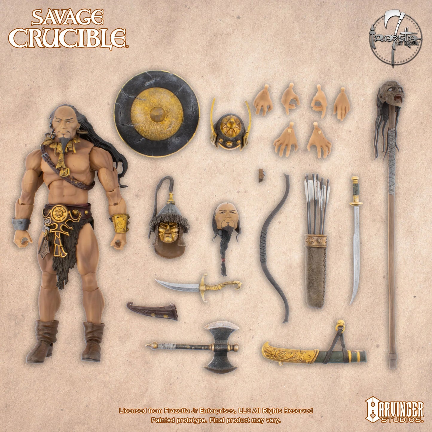Savage Crucible Wave 4 Kubla Khan (Frazetta) Action Figure PREORDER