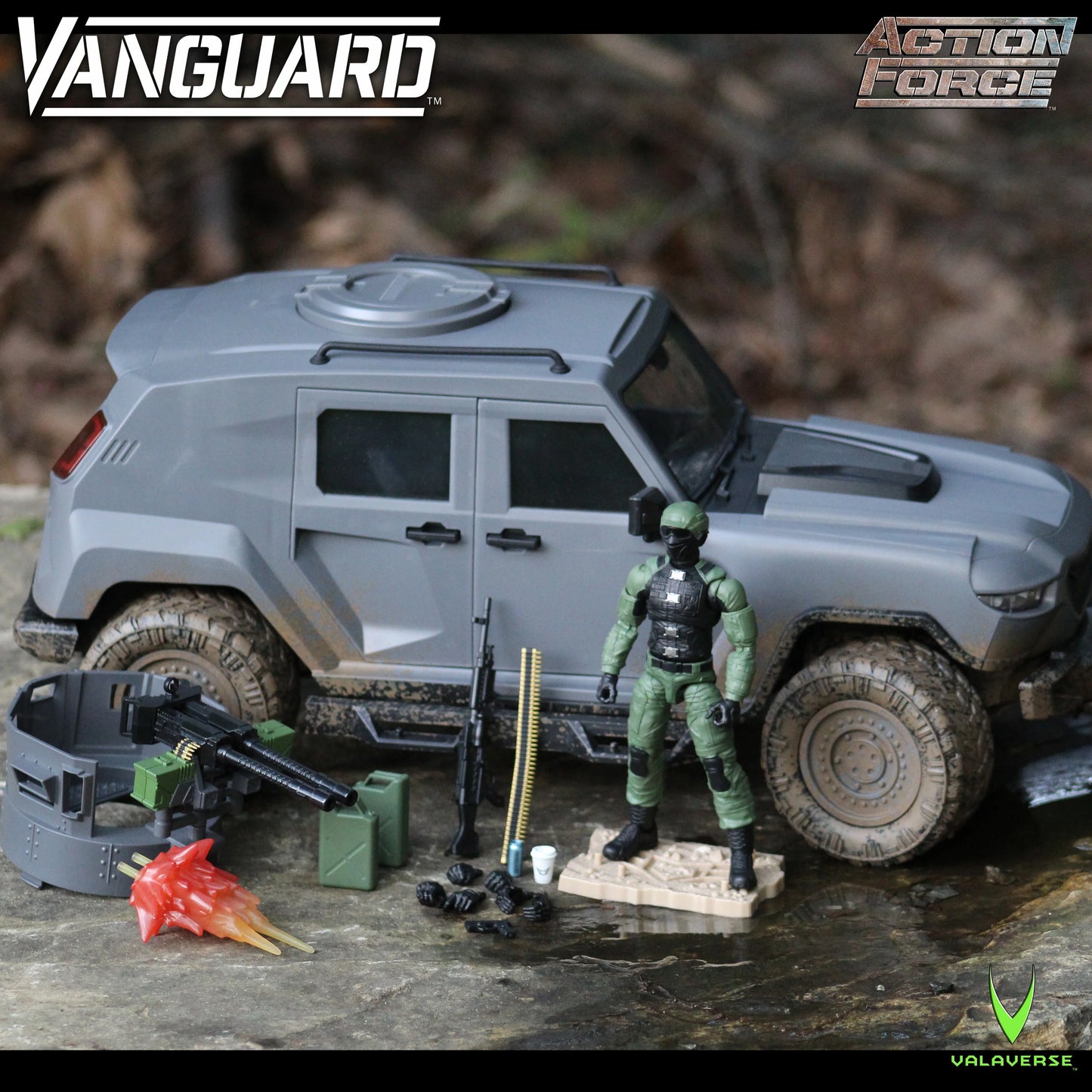 Action Force Vanguard (Stealth Gray Ver/MUDDY Version) 1/12 Scale Vehicle