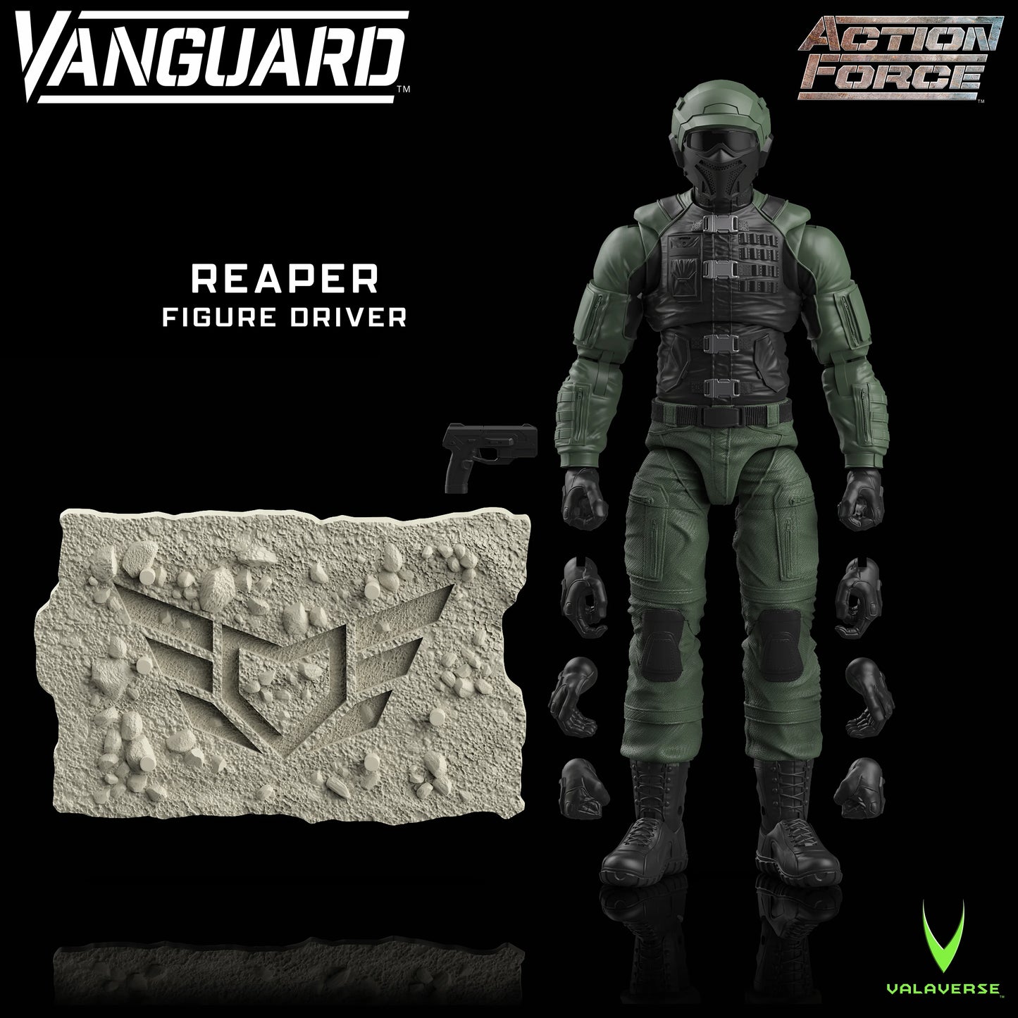 Action Force Vanguard (Stealth Gray Ver/MUDDY Version) 1/12 Scale Vehicle