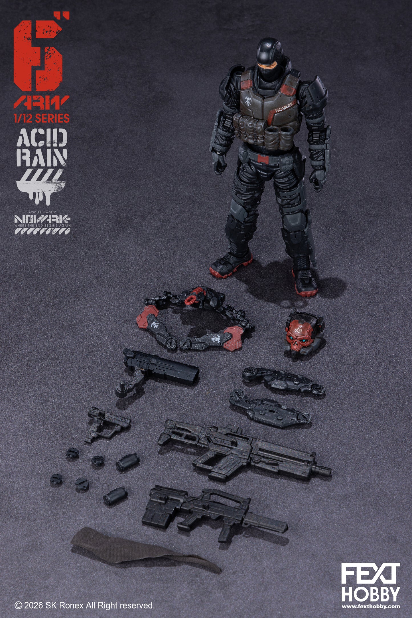 Acid Rain World: Novark FXH-AR-005 Valerius 1/12 Scale Action Figure PREORDER