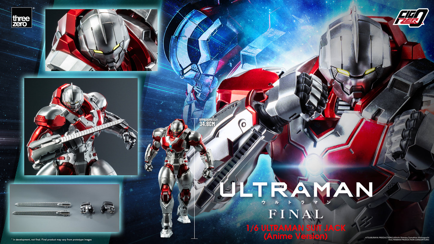 Threezero Ultraman Final Season FigZero Ultraman Suit Jack (Anime Ver.) 1/6 Scale Action Figure PREORDER