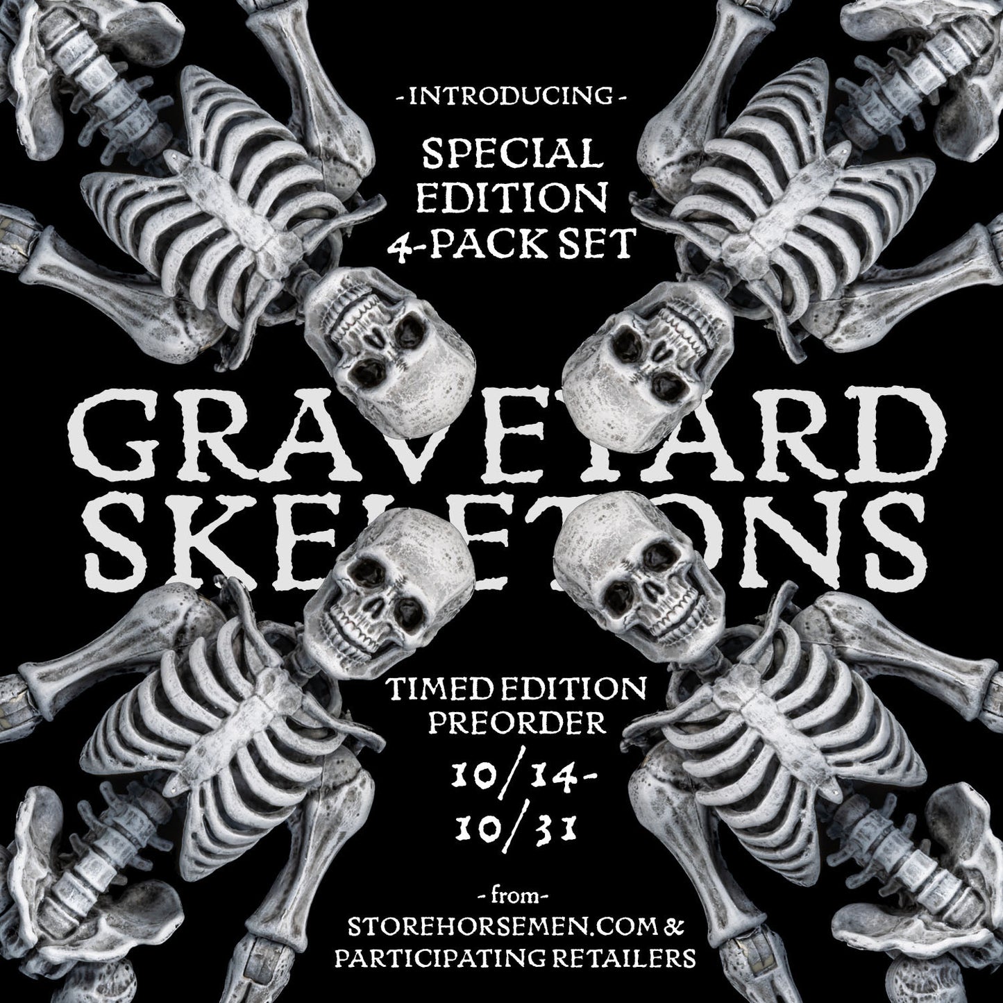 Mythic Legions Graveyard Skeletons 4 Pack
