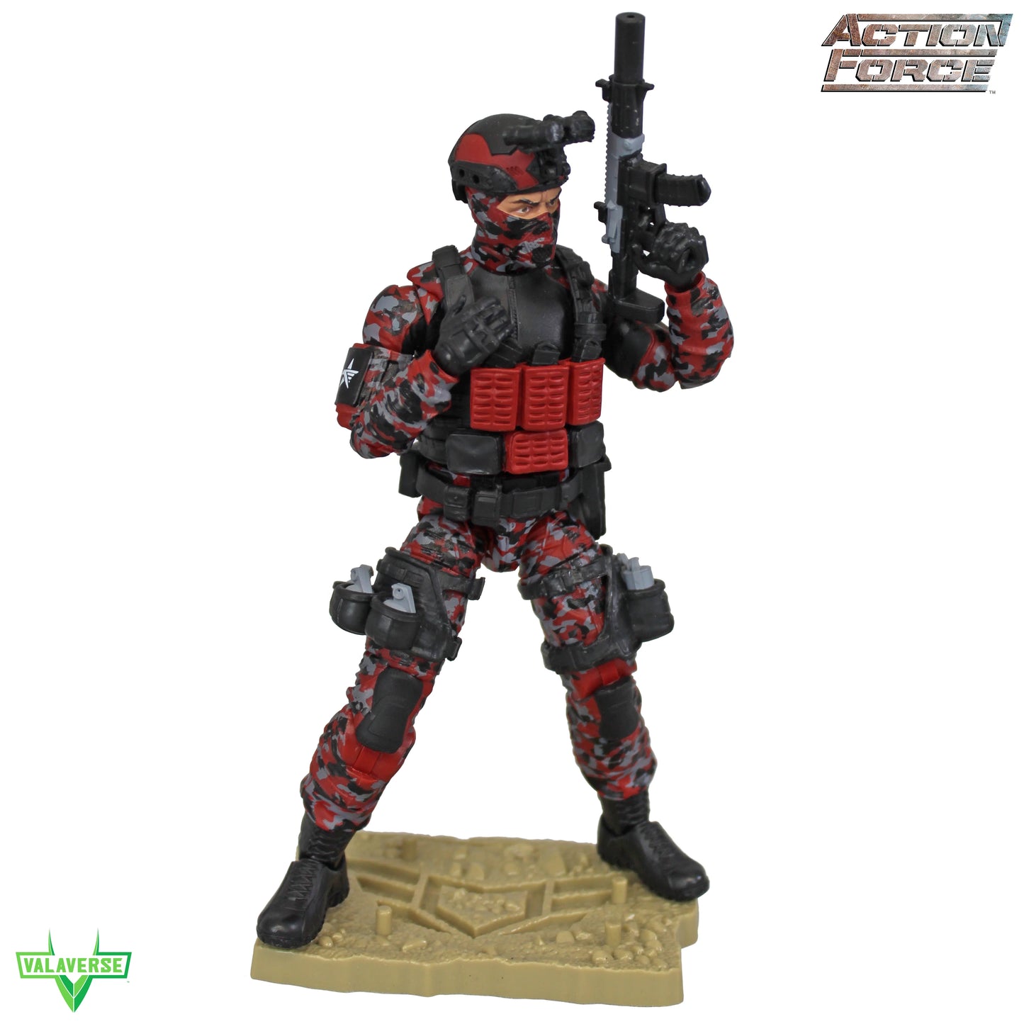 *WOUNDED* Action Force Crimson Shadow Infantry 1/12 Scale Action Figure
