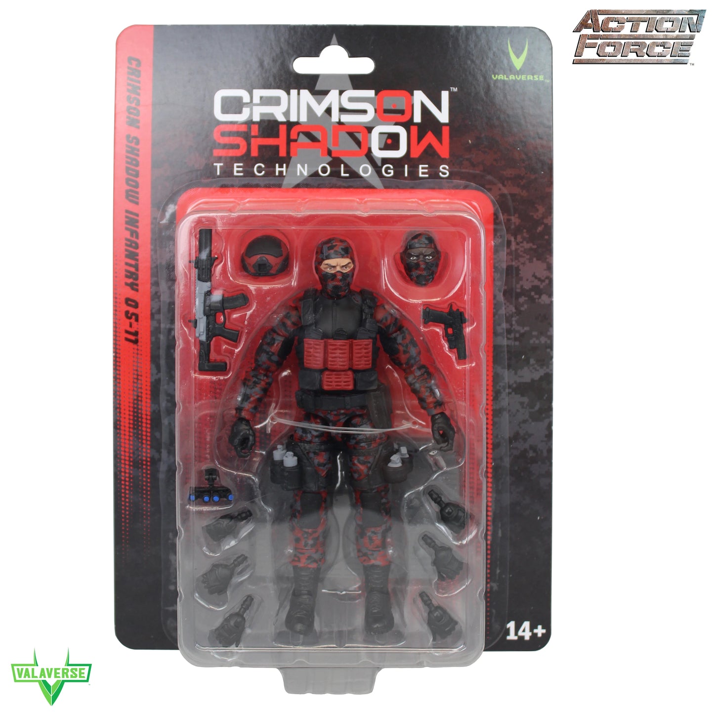 *WOUNDED* Action Force Crimson Shadow Infantry 1/12 Scale Action Figure