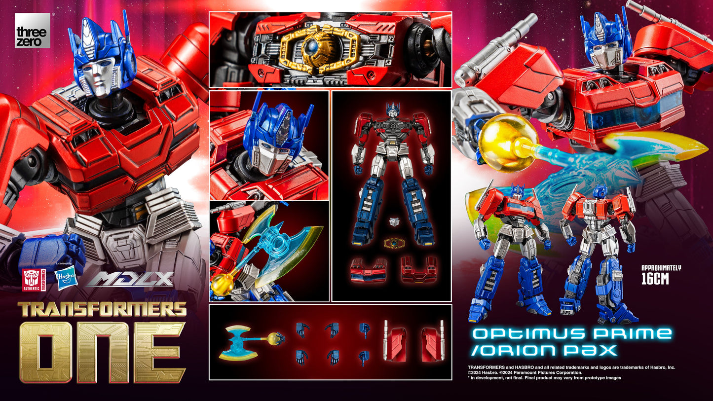 ThreeZero Transformers One MDLX Optimus Prime/Orion Pax