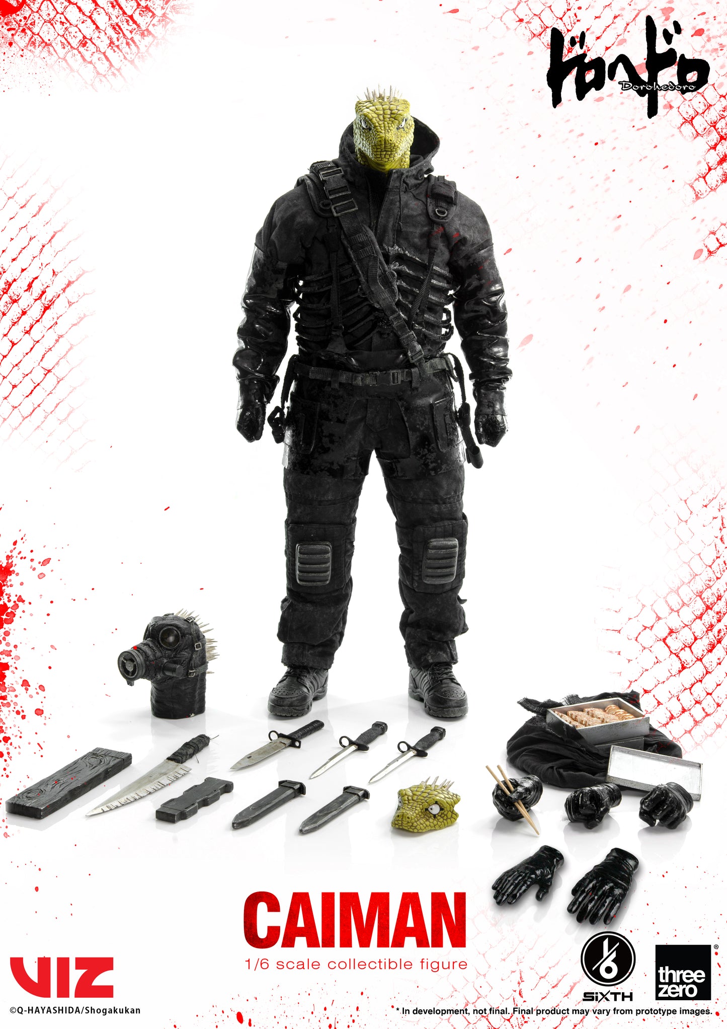 Threezero Dorohedoro SiXTH Caiman 1/6 Scale Action Figure (Reissue) PREORDER