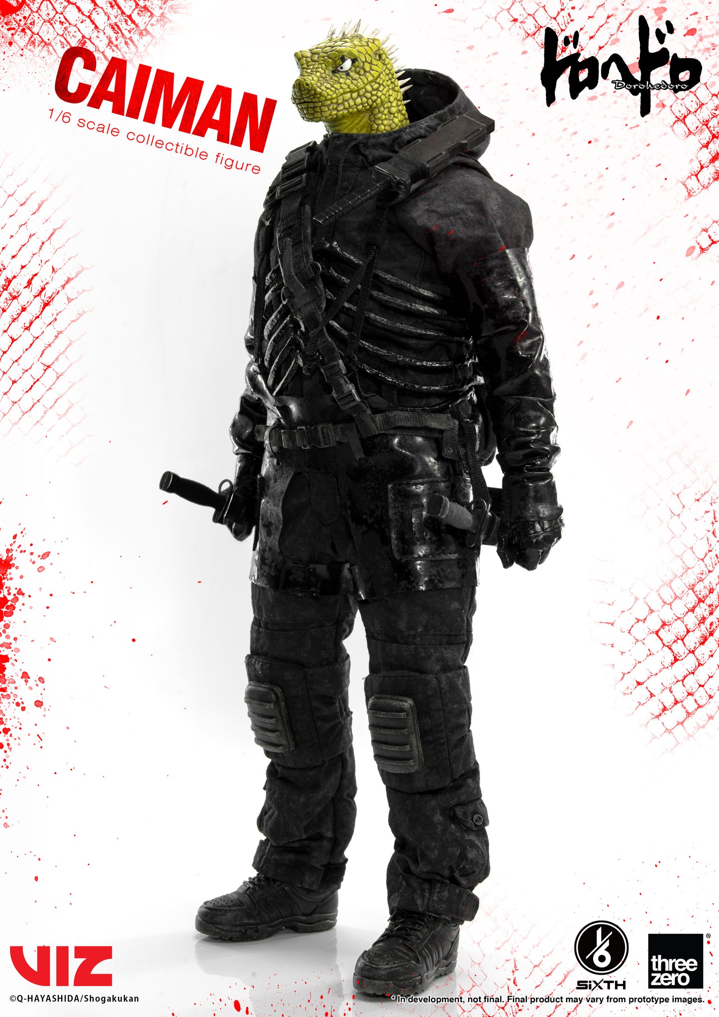 Threezero Dorohedoro SiXTH Caiman 1/6 Scale Action Figure (Reissue) PREORDER