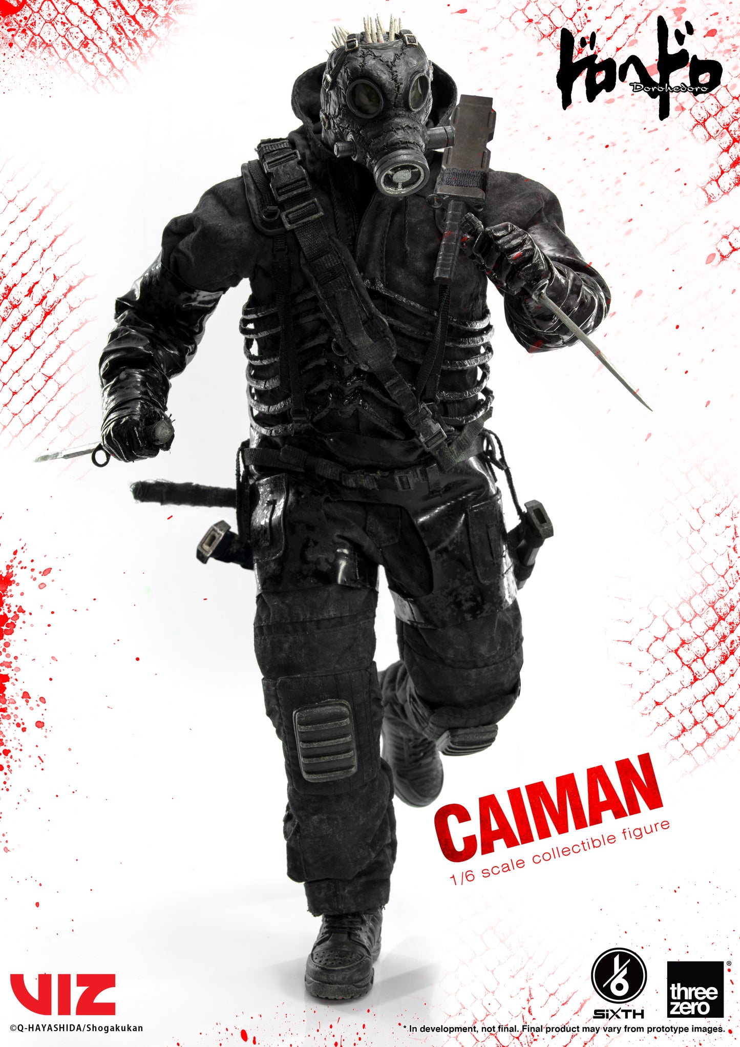 Threezero Dorohedoro SiXTH Caiman 1/6 Scale Action Figure (Reissue) PREORDER