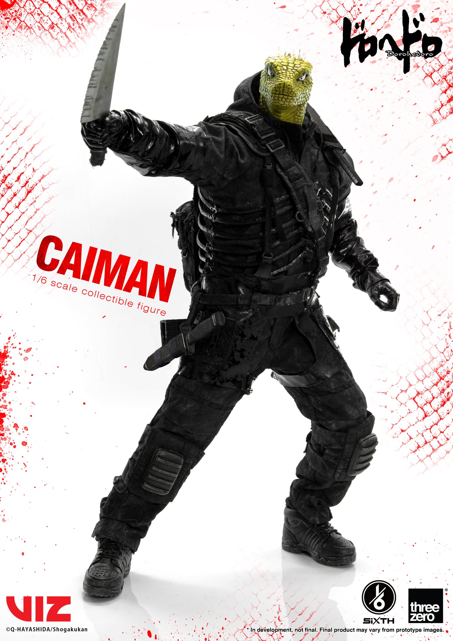 Threezero Dorohedoro SiXTH Caiman 1/6 Scale Action Figure (Reissue) PREORDER