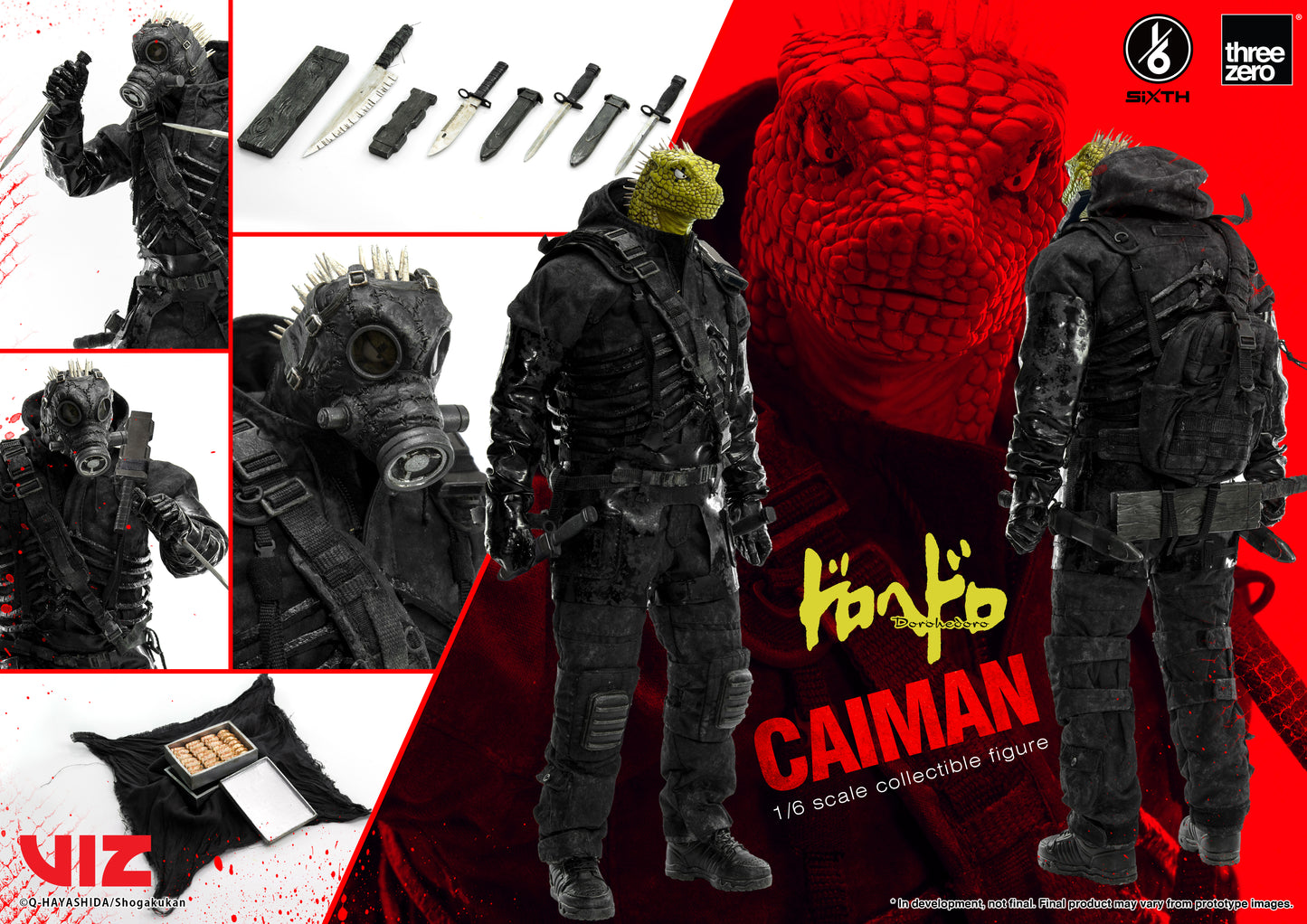 Threezero Dorohedoro SiXTH Caiman 1/6 Scale Action Figure (Reissue) PREORDER