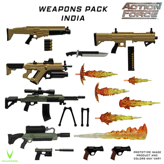 Action Force Weapons Pack (India) SERIES 5 1/12 scale accessories