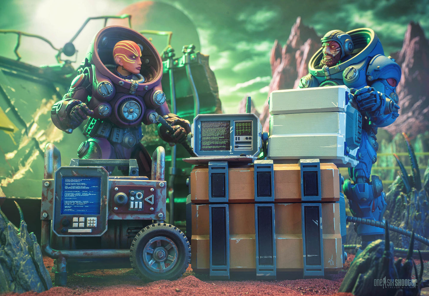 Cosmic Legions Campside Cargo & Communications Collection OxKrewe Thraxxon PREORDER