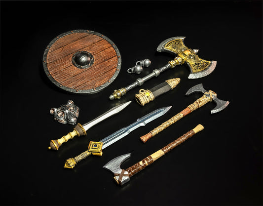 Mythic Legions Rising Sons Barbarian Weapons Pack PREORDER
