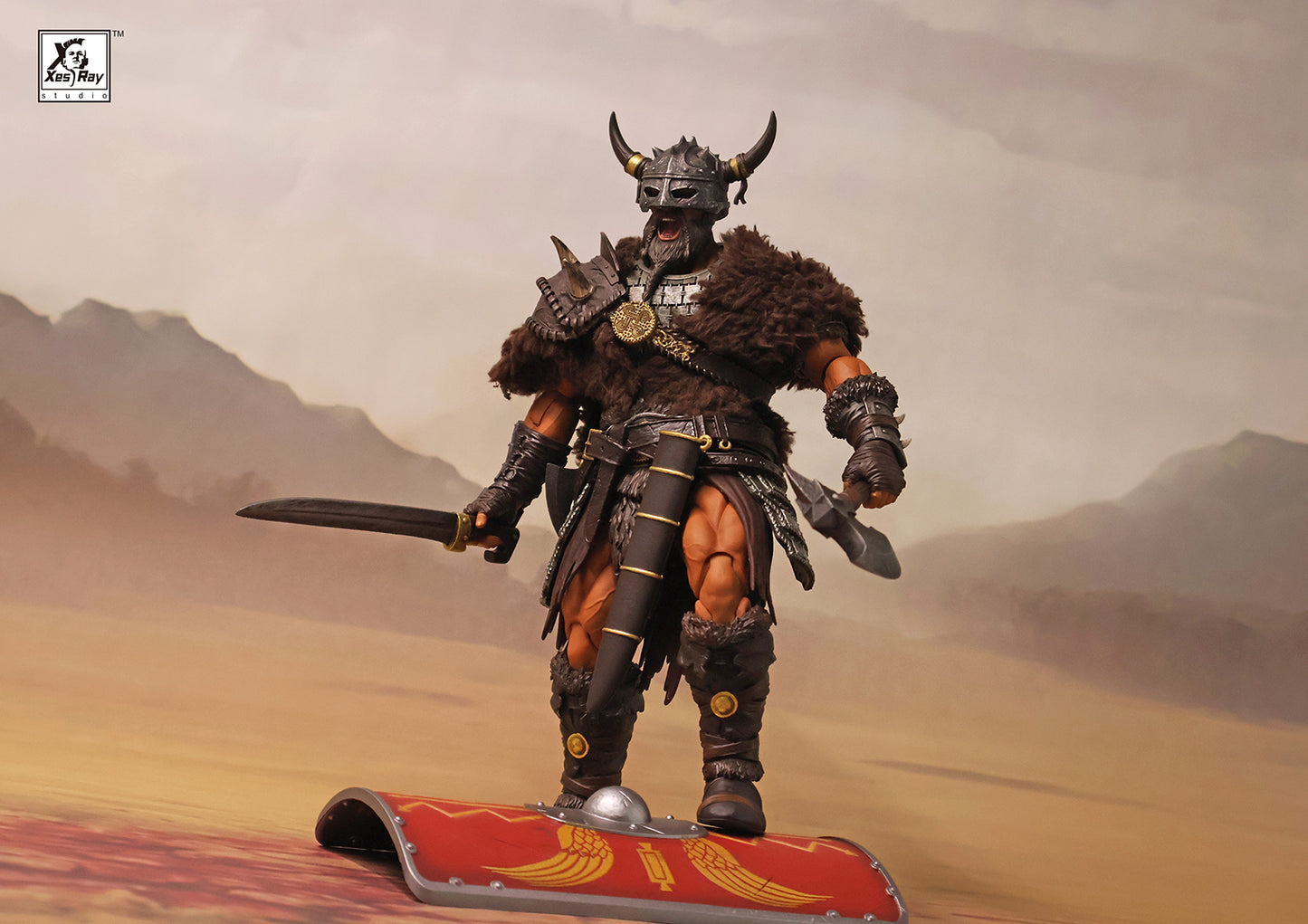 Xesray Studio Combatants Fight For Glory Krimharth the Barbarian Mercenary 1/12 Scale Action Figure PREORDER