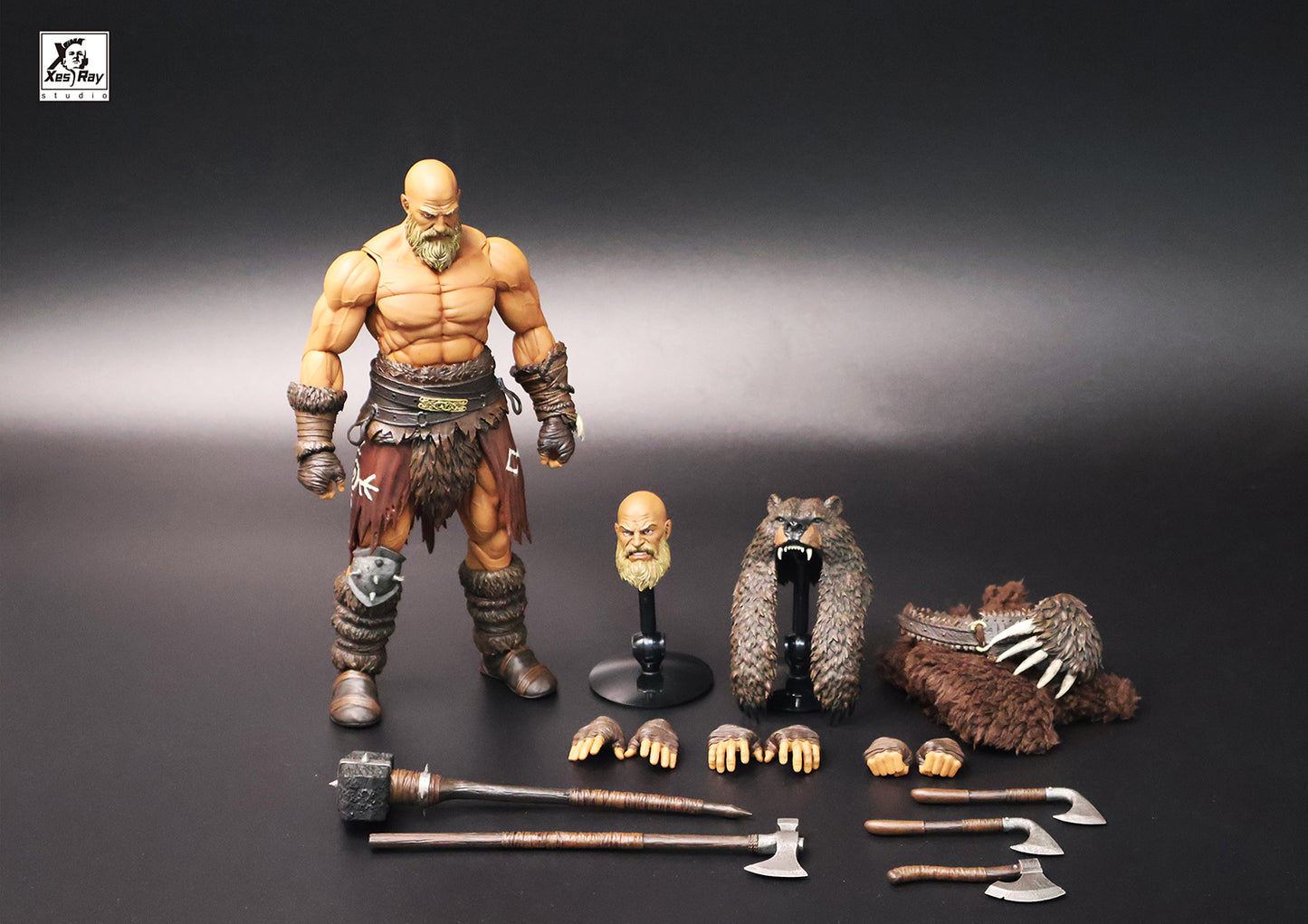 Xesray Studio Fight For Glory Branthoc the Bear Head 024 1/12 Scale Action Figure PREORDER