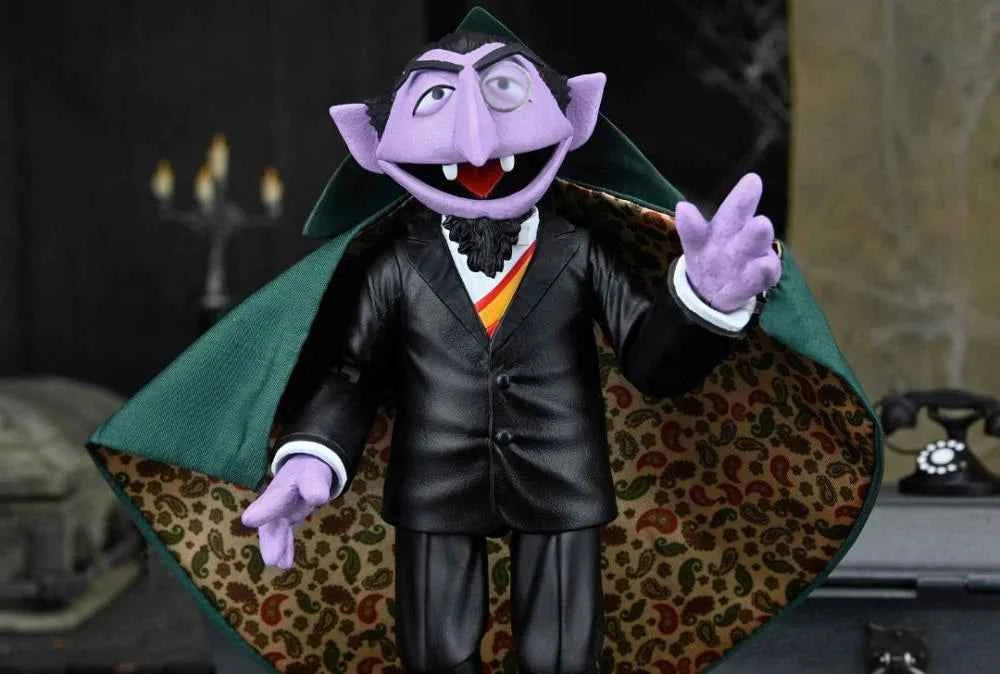 NECA Sesame Street Ultimate Count von Count Action Figure