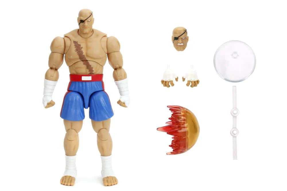 JADA TOYS Ultra Street Fighter II: The Final Challengers Sagat 1/12 Scale Action Figure