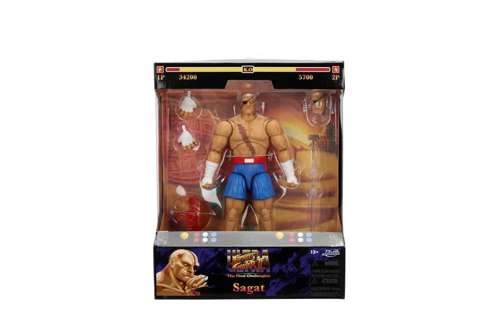 JADA TOYS Ultra Street Fighter II: The Final Challengers Sagat 1/12 Scale Action Figure