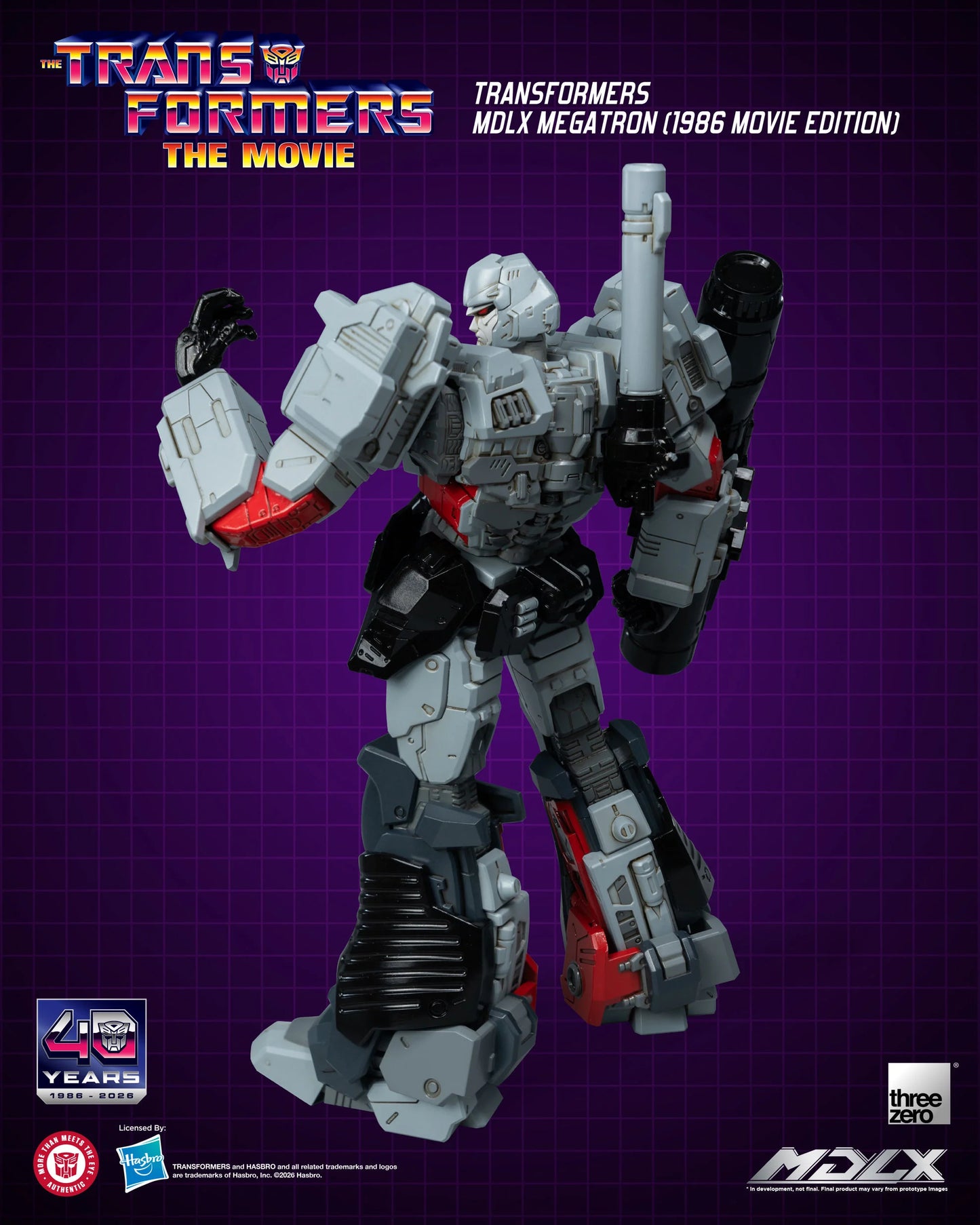 ThreeZero The Transformers: The Movie 40th Anniversary MDLX Megatron (1986 Movie Edition) Action Figure PREORDER