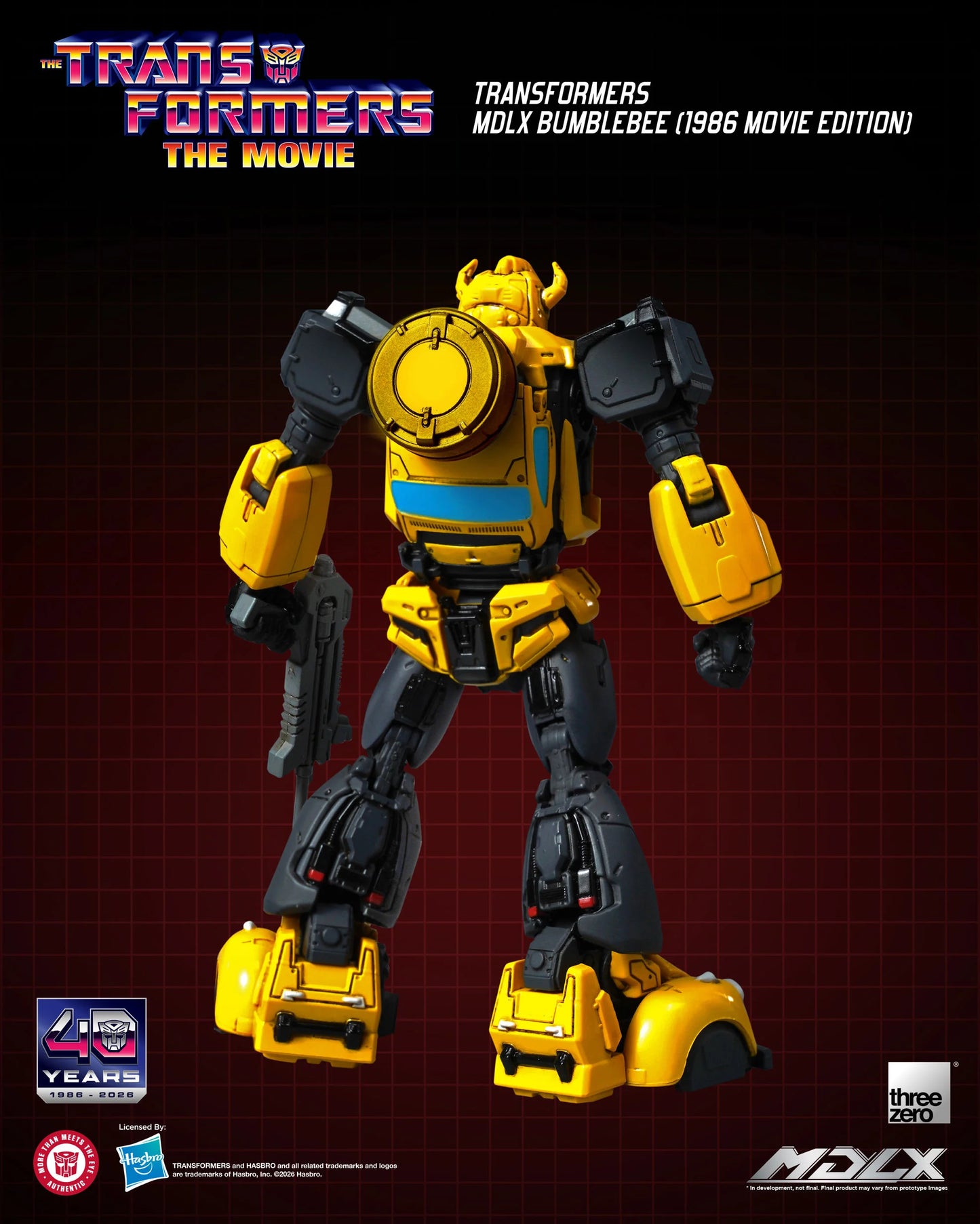 ThreeZero The Transformers: The Movie 40th Anniversary MDLX Bumblebee (1986 Movie Edition) Action Figure PREORDER