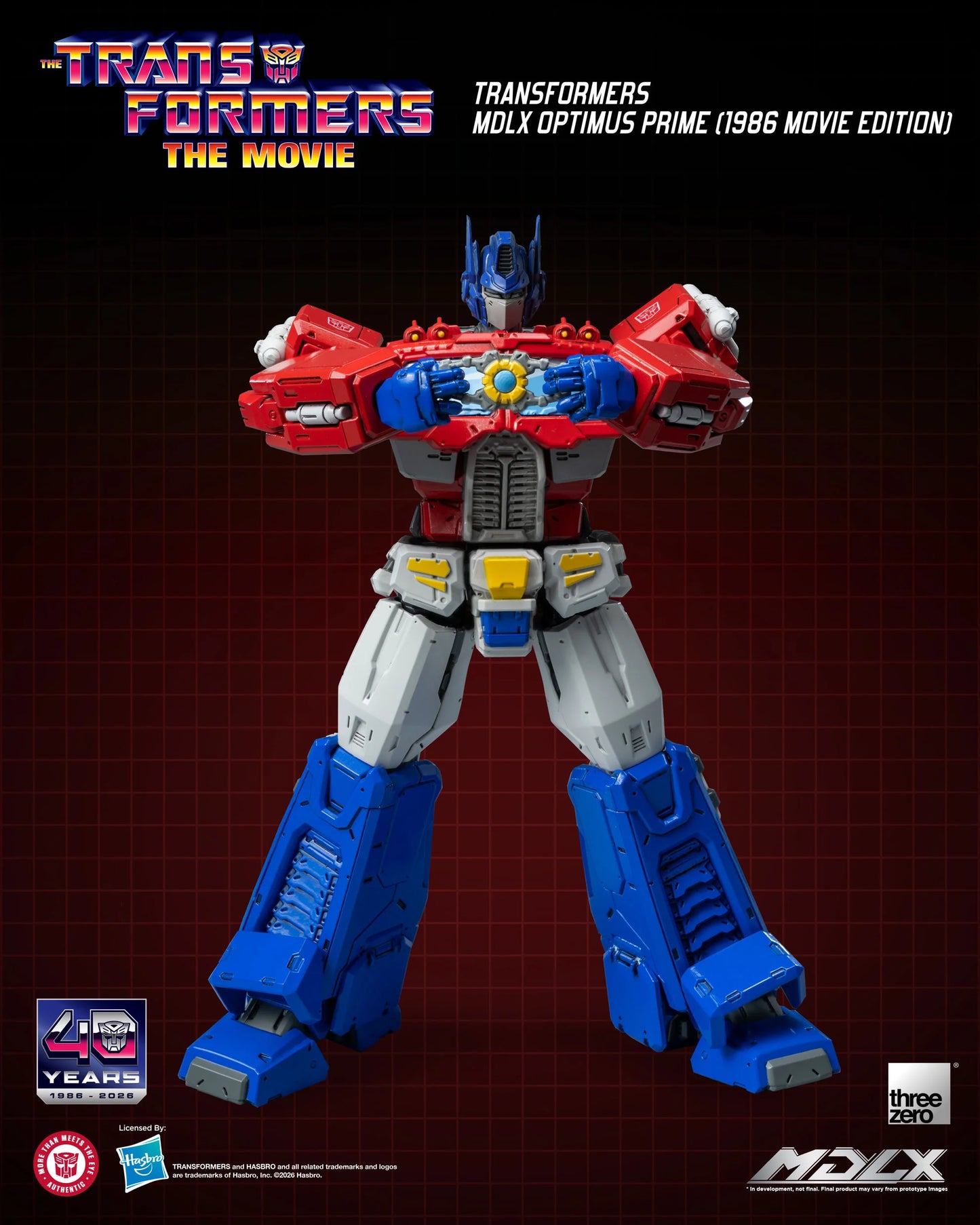 ThreeZero The Transformers: The Movie 40th Anniversary MDLX Optimus Prime (1986 Movie Edition) Action Figure PREORDER