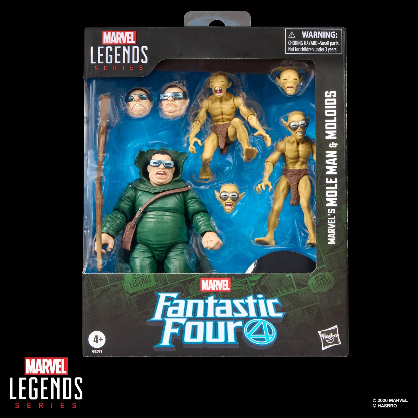 Fantastic Four Marvel Legends Mole Man & Moloids Action Figure Three-Pack PREORDER