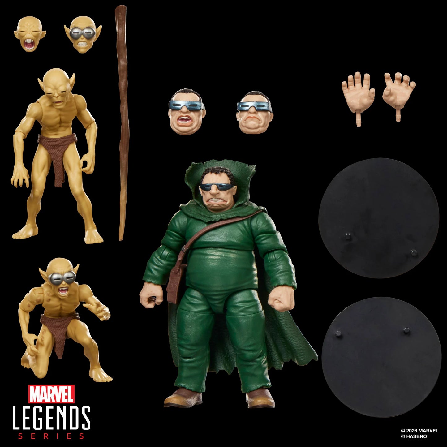 Fantastic Four Marvel Legends Mole Man & Moloids Action Figure Three-Pack PREORDER