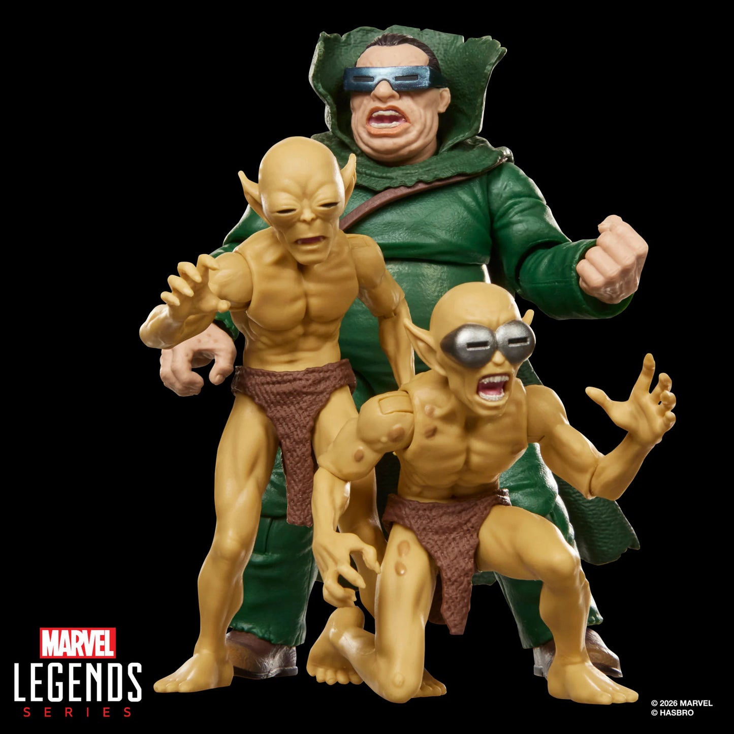 Fantastic Four Marvel Legends Mole Man & Moloids Action Figure Three-Pack PREORDER