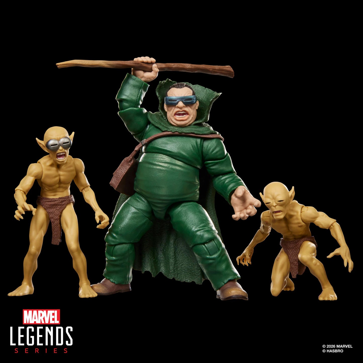 Fantastic Four Marvel Legends Mole Man & Moloids Action Figure Three-Pack PREORDER