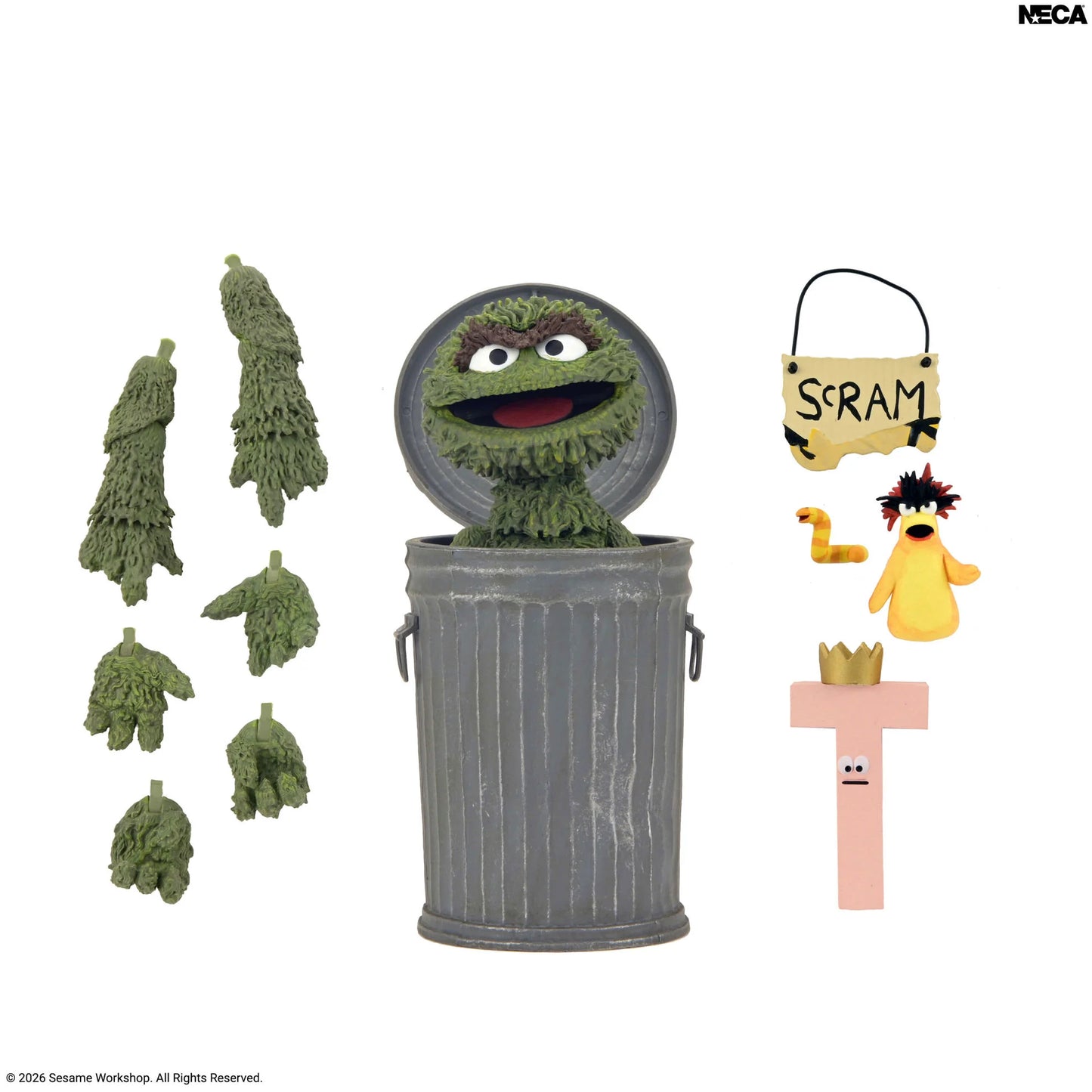 NECA Sesame Street Ultimate Oscar the Grouch Action Figure PREORDER
