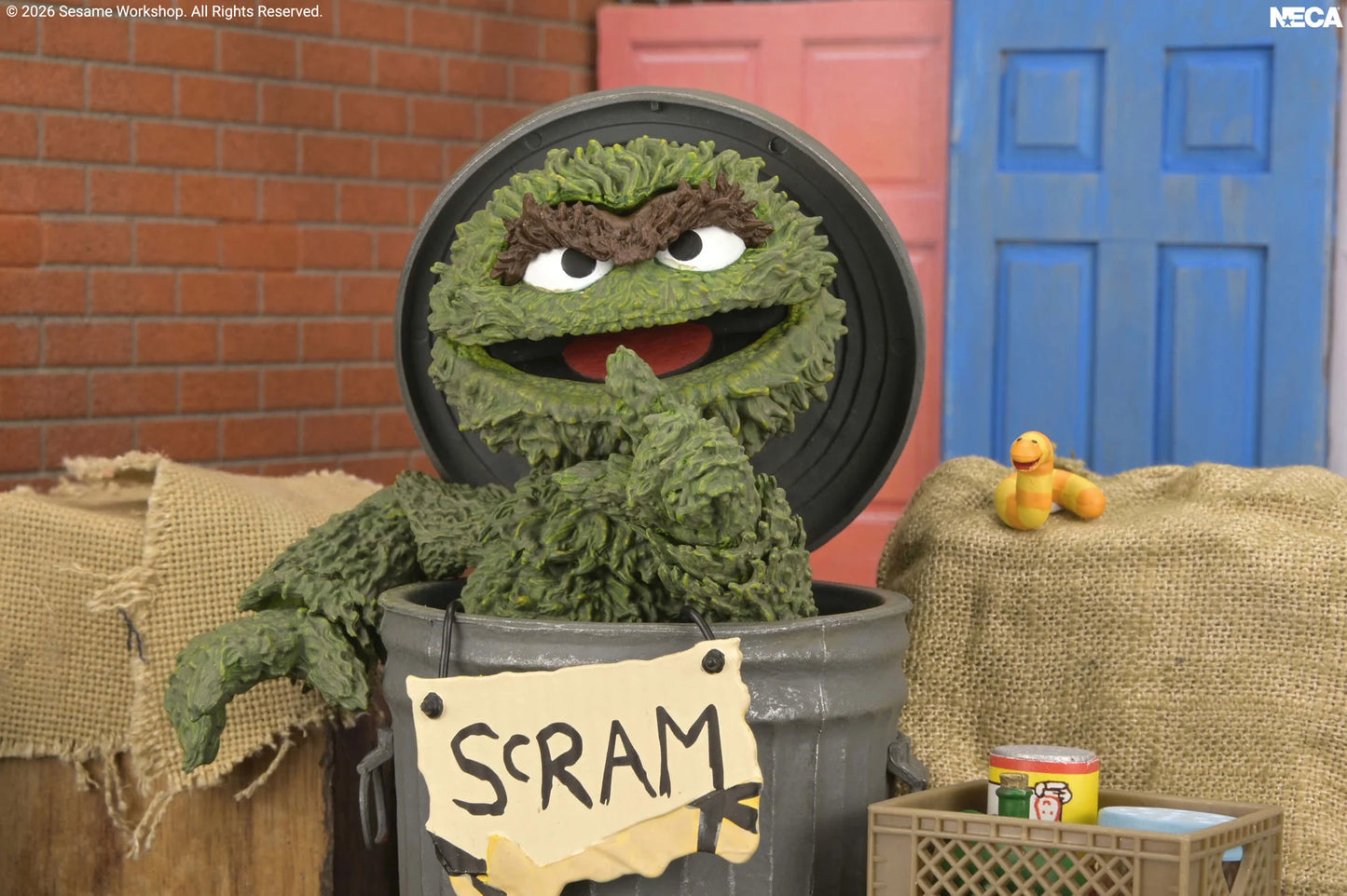 NECA Sesame Street Ultimate Oscar the Grouch Action Figure PREORDER