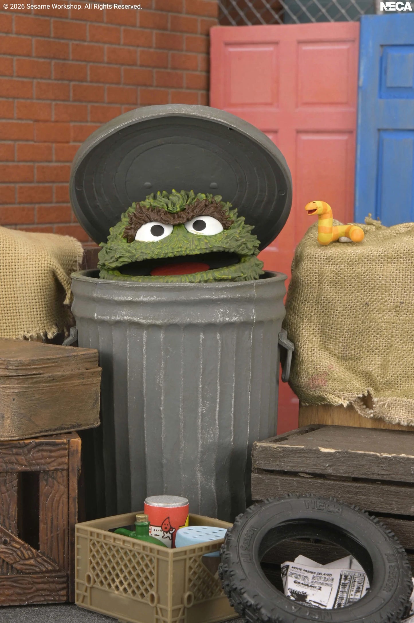 NECA Sesame Street Ultimate Oscar the Grouch Action Figure PREORDER