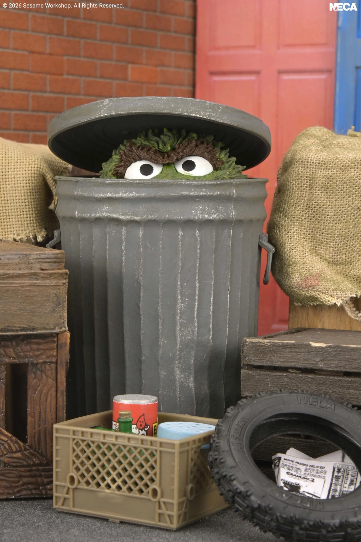 NECA Sesame Street Ultimate Oscar the Grouch Action Figure PREORDER