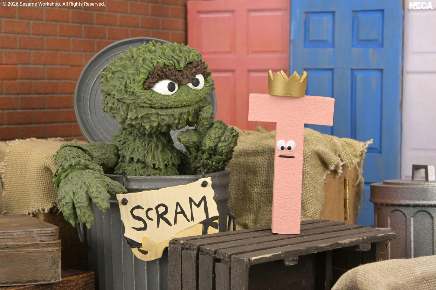 NECA Sesame Street Ultimate Oscar the Grouch Action Figure PREORDER