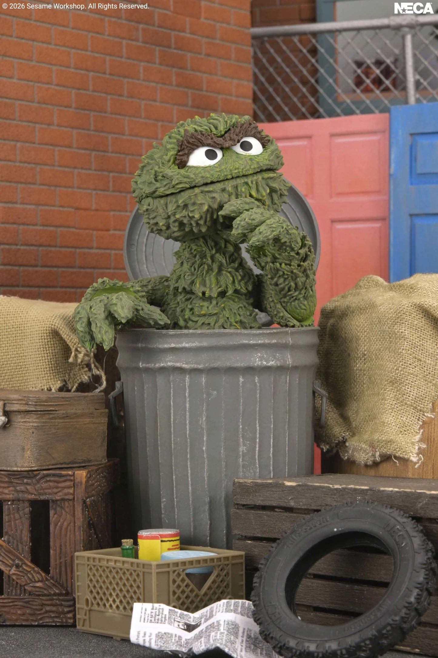 NECA Sesame Street Ultimate Oscar the Grouch Action Figure PREORDER