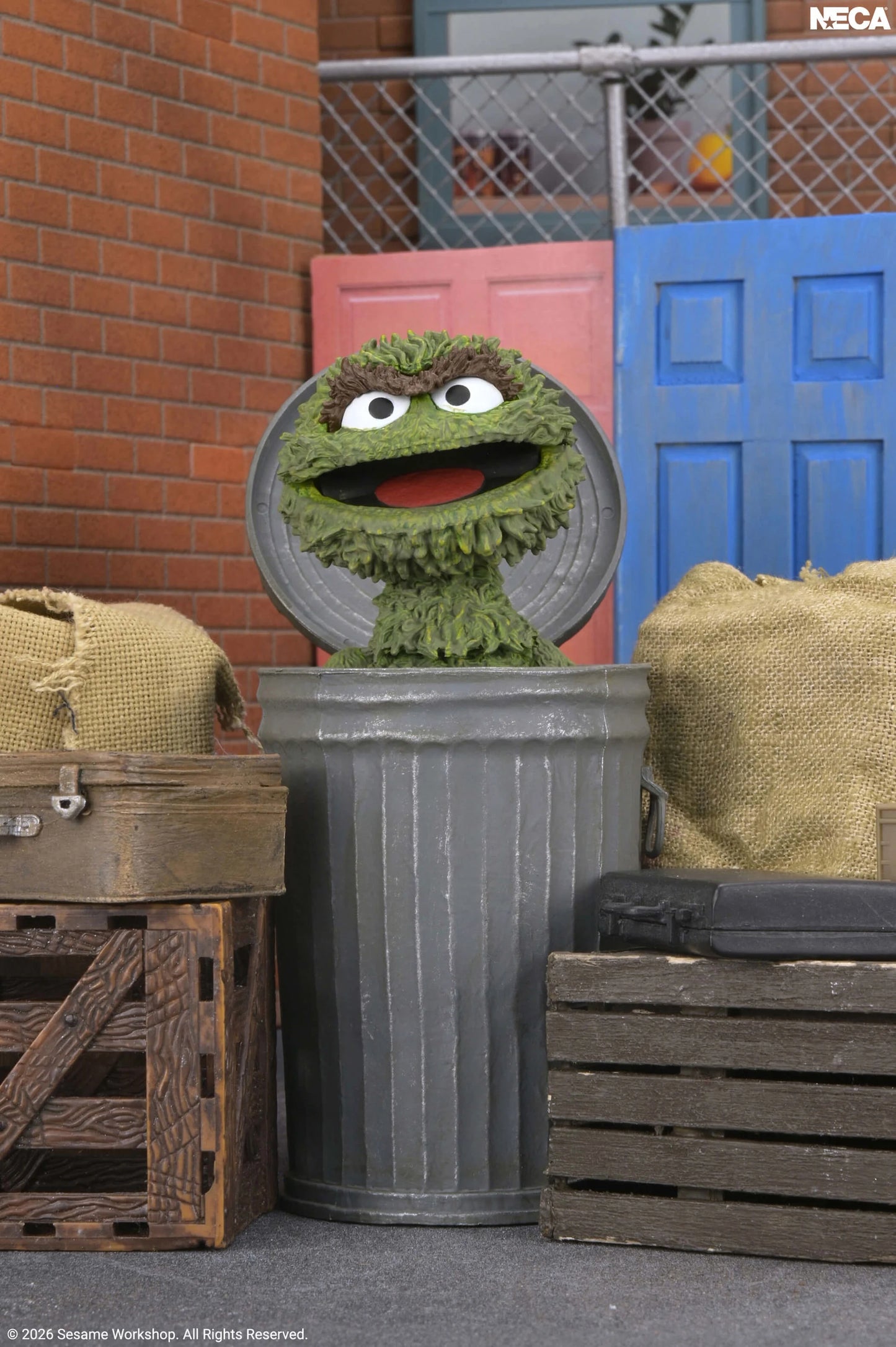 NECA Sesame Street Ultimate Oscar the Grouch Action Figure PREORDER