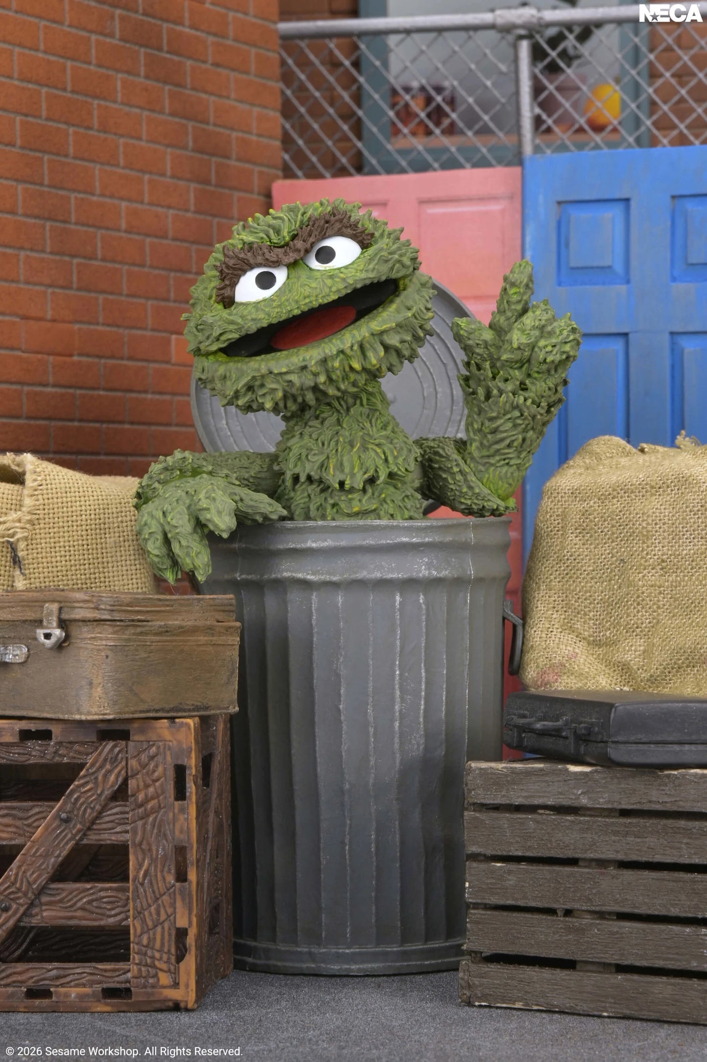 NECA Sesame Street Ultimate Oscar the Grouch Action Figure PREORDER
