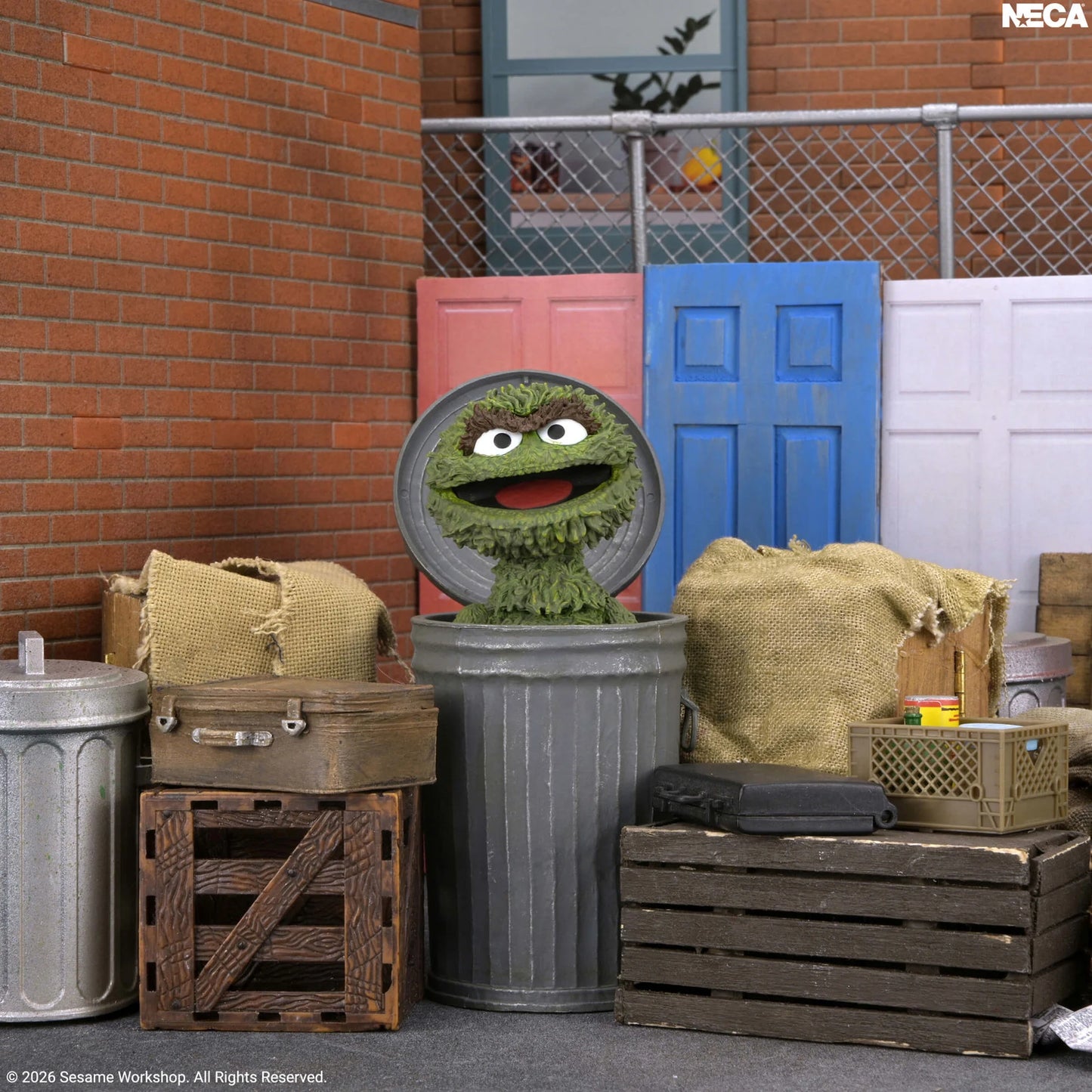 NECA Sesame Street Ultimate Oscar the Grouch Action Figure PREORDER