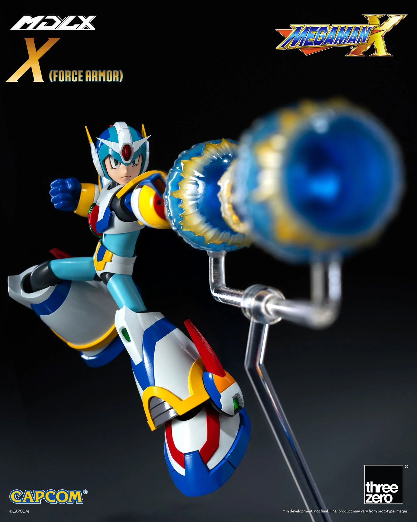 ThreeZero Mega Man X MDLX Articulated Figure Series Mega Man X (Force Armor) Action Figure PREORDER