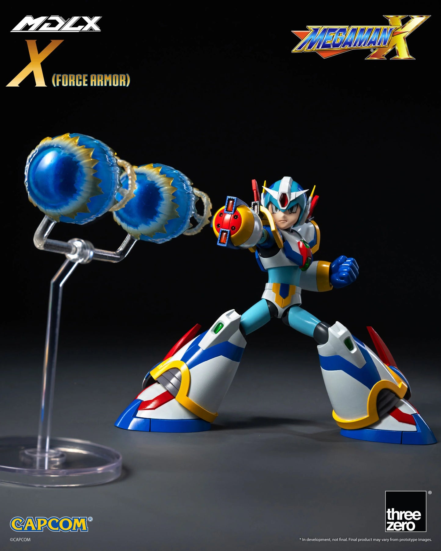 ThreeZero Mega Man X MDLX Articulated Figure Series Mega Man X (Force Armor) Action Figure PREORDER