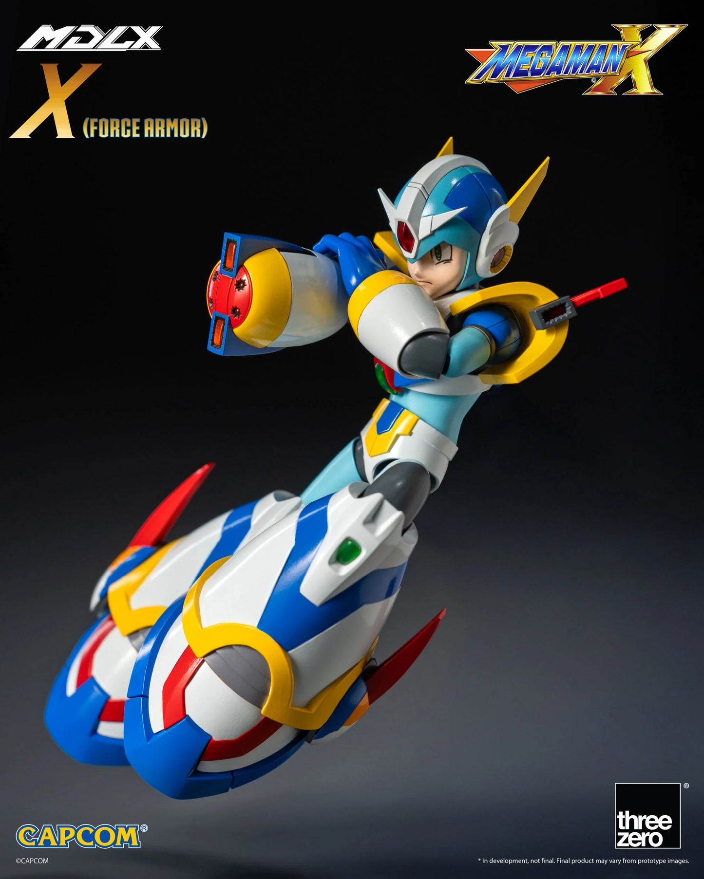 ThreeZero Mega Man X MDLX Articulated Figure Series Mega Man X (Force Armor) Action Figure PREORDER