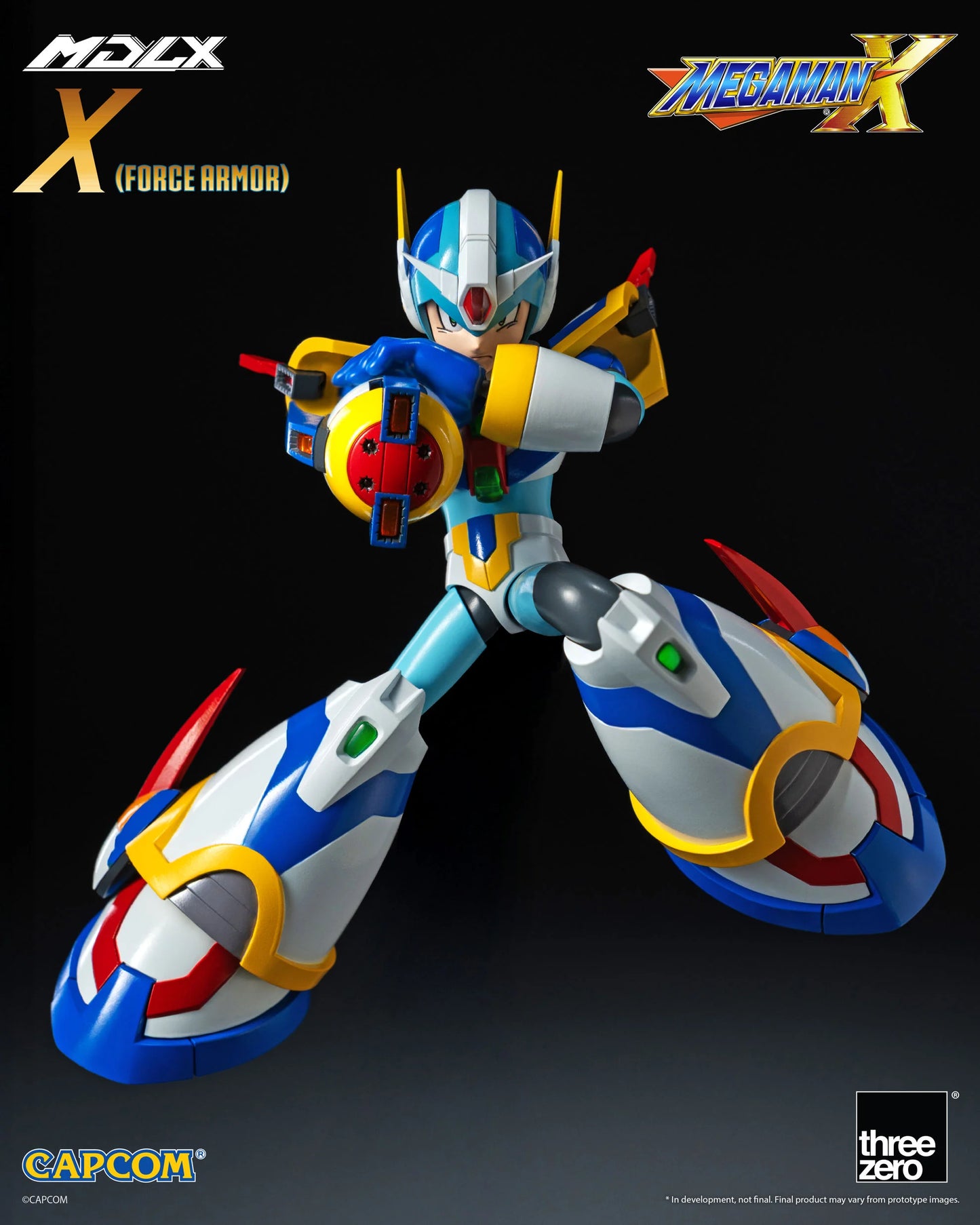 ThreeZero Mega Man X MDLX Articulated Figure Series Mega Man X (Force Armor) Action Figure PREORDER