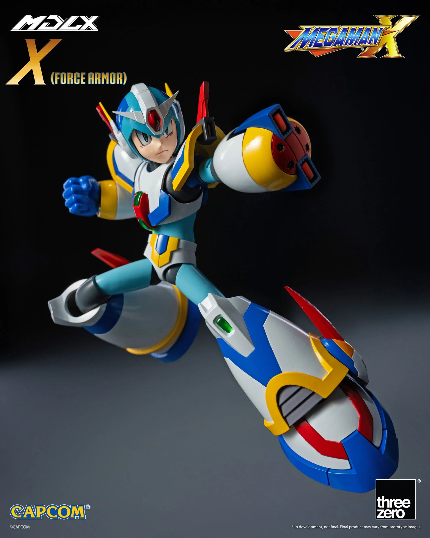 ThreeZero Mega Man X MDLX Articulated Figure Series Mega Man X (Force Armor) Action Figure PREORDER