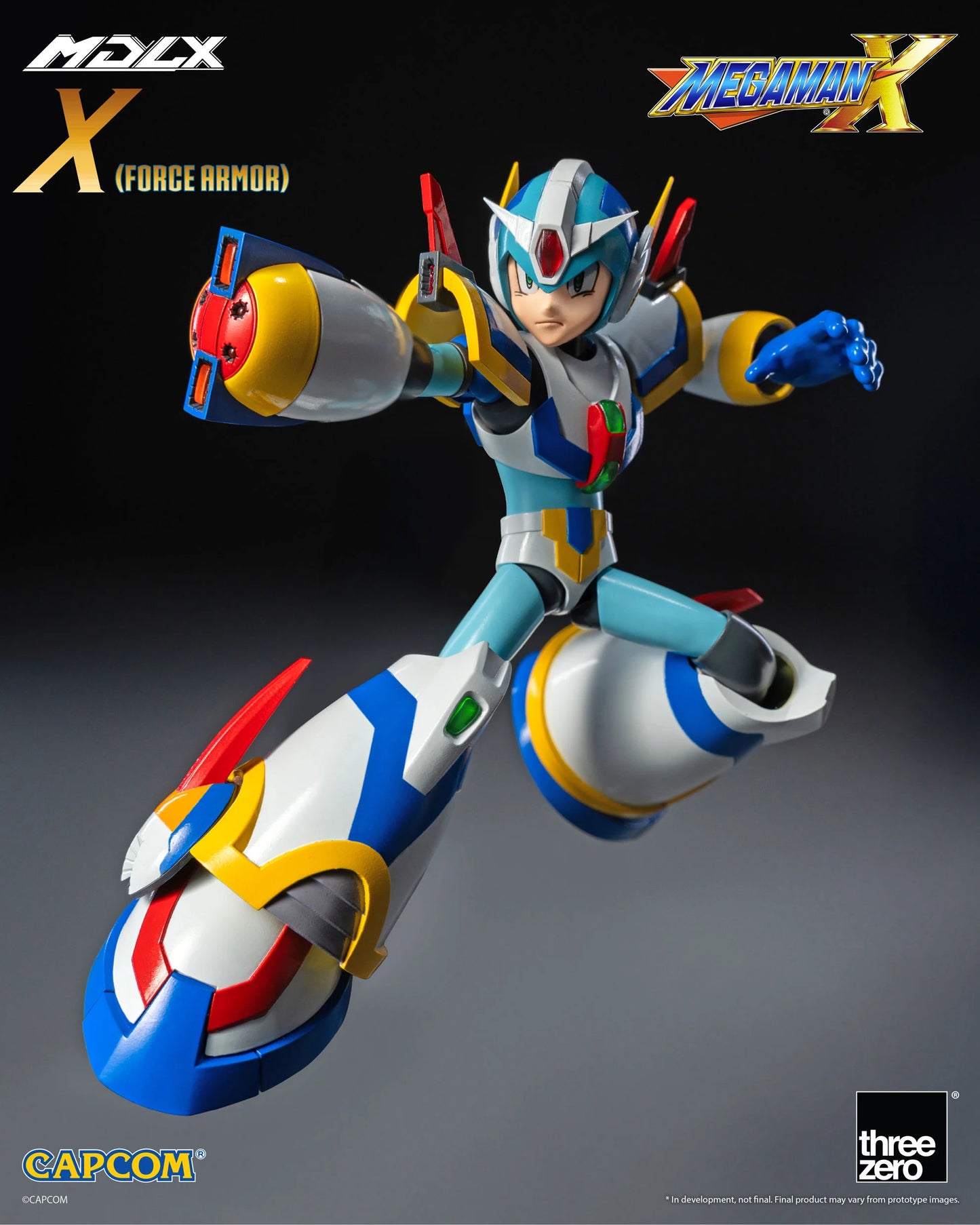 ThreeZero Mega Man X MDLX Articulated Figure Series Mega Man X (Force Armor) Action Figure PREORDER