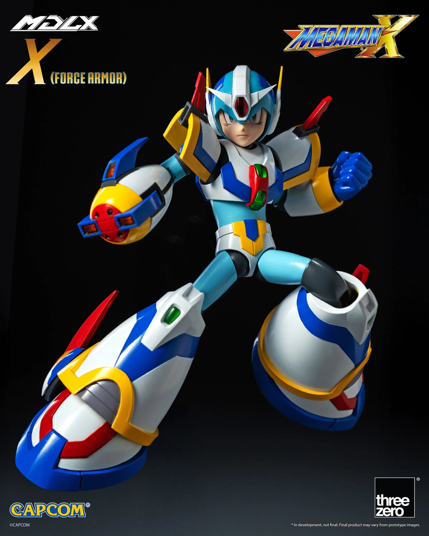 ThreeZero Mega Man X MDLX Articulated Figure Series Mega Man X (Force Armor) Action Figure PREORDER