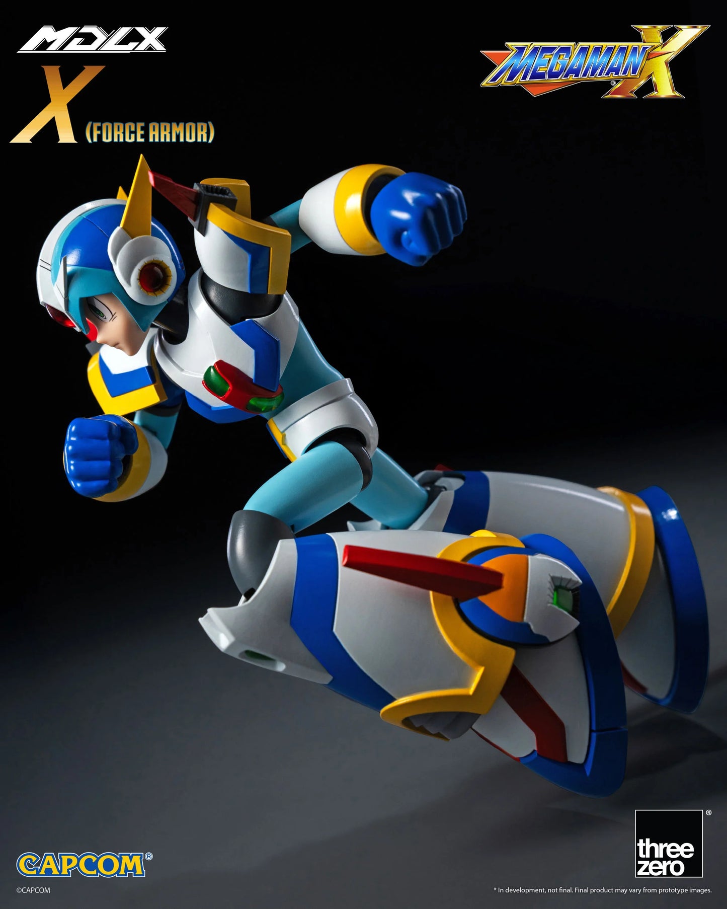ThreeZero Mega Man X MDLX Articulated Figure Series Mega Man X (Force Armor) Action Figure PREORDER