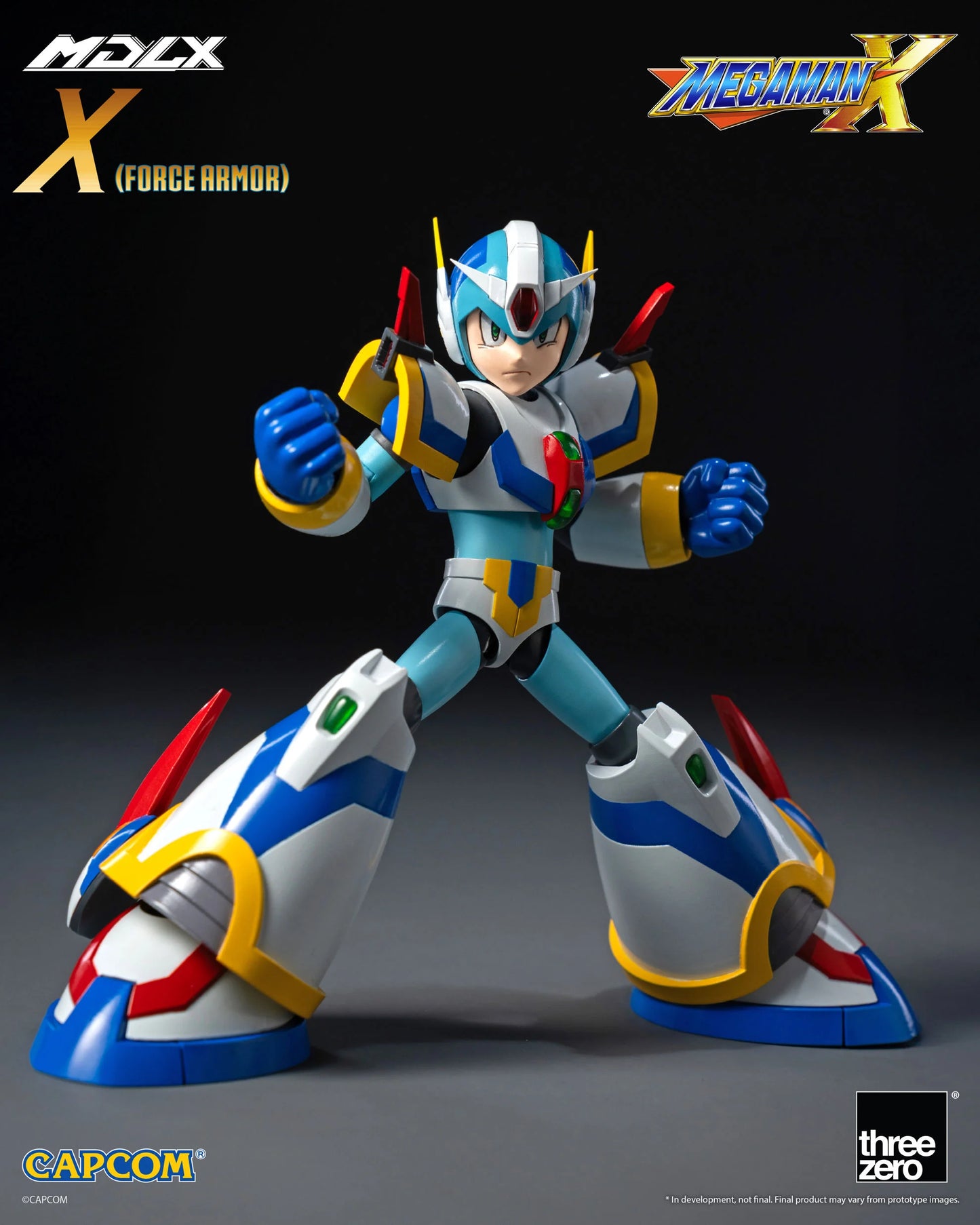 ThreeZero Mega Man X MDLX Articulated Figure Series Mega Man X (Force Armor) Action Figure PREORDER