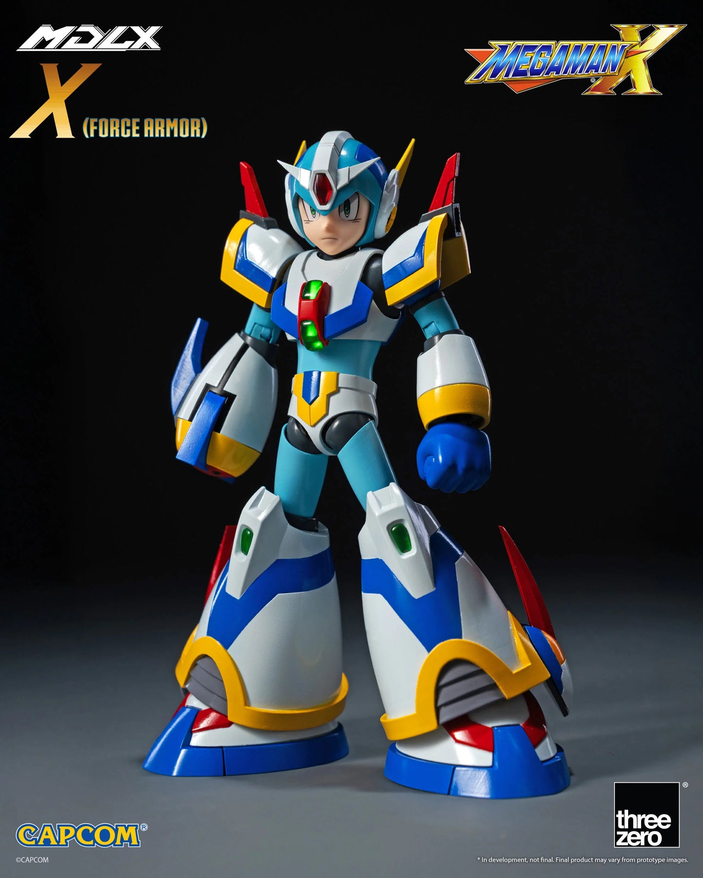 ThreeZero Mega Man X MDLX Articulated Figure Series Mega Man X (Force Armor) Action Figure PREORDER