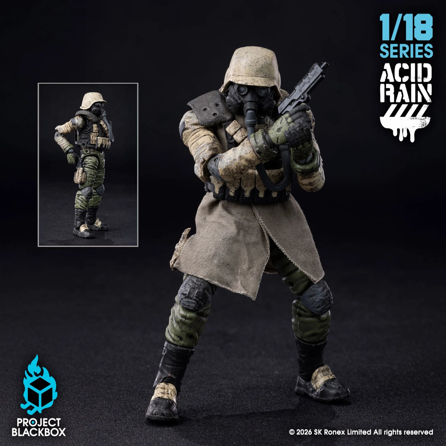 Acid Rain World: Project Blackbox PBB-AR010 Sand Trencher 1/18 Scale Action Figure PREORDER
